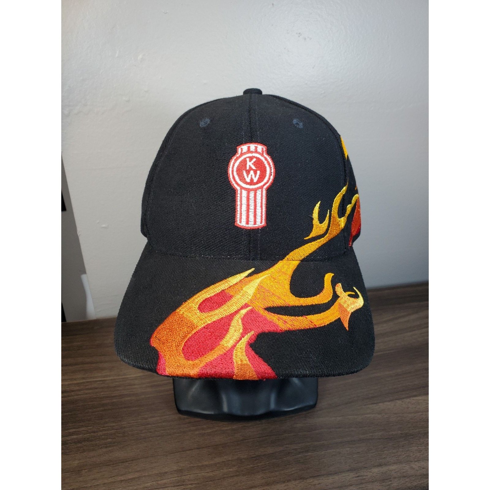 Vintage KENWORTH Truck Company Flame Hat Cap Fire Trucking Trucker Size ONE SIZE - 3 Thumbnail