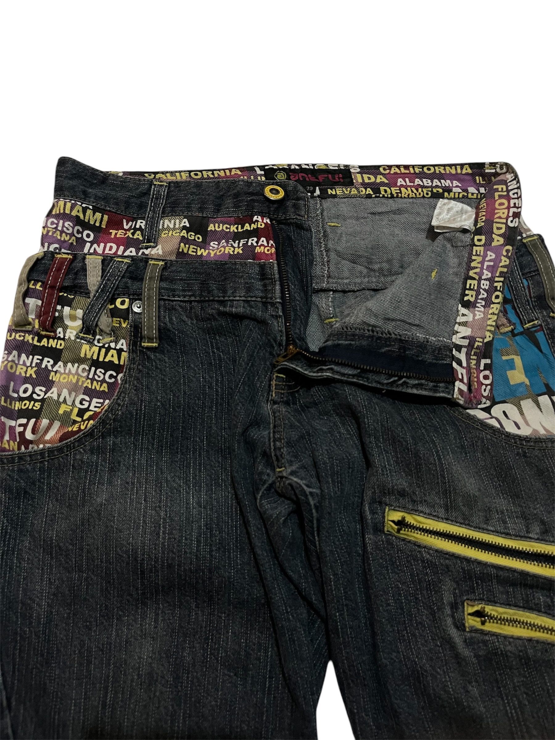 Hysteric Glamour × If Six Was Nine × Japanese Brand Anfui Japanese Brand Double Waist Roll Up Denim Jeans Size US 30 / EU 46 - 3 Thumbnail