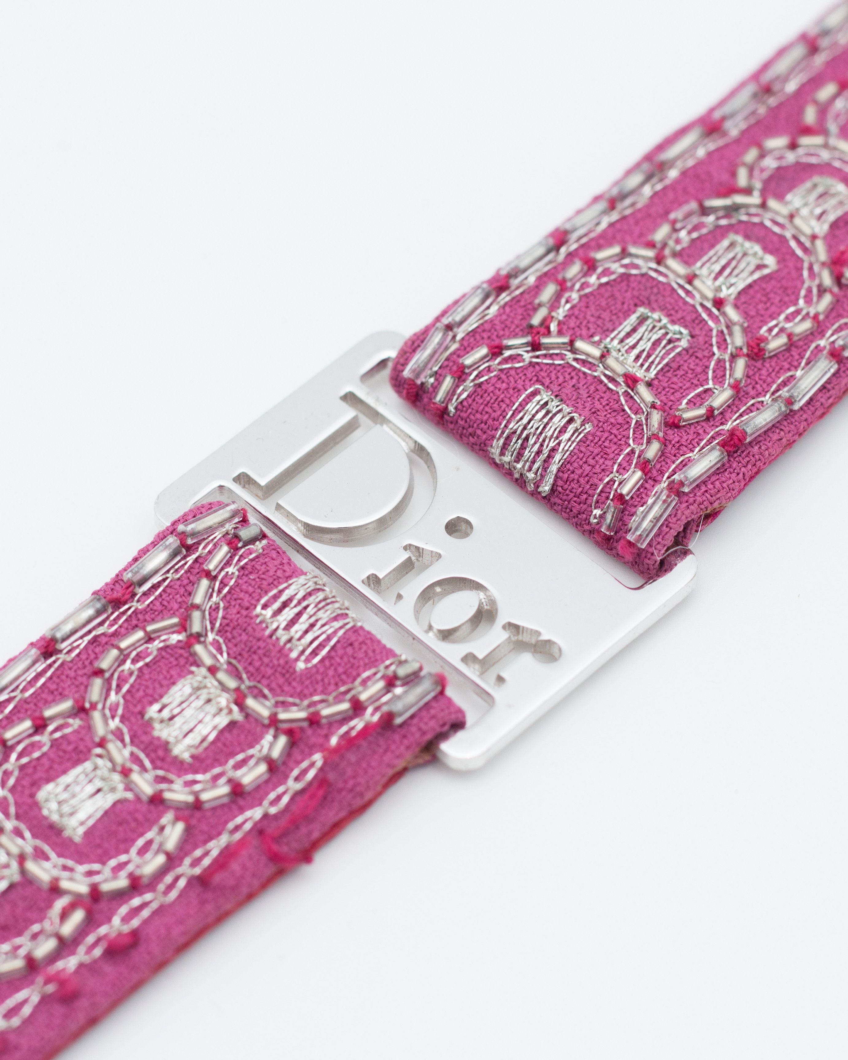 Dior Galliano Era Vintage Embroidered Logo Choker Rare Y2K Size ONE SIZE - 1 Thumbnail