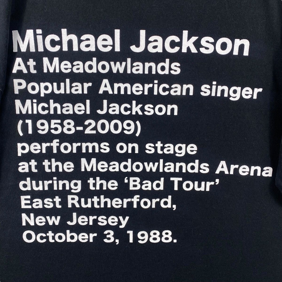 Band Tees × Michael Jackson MICHAEL JACKSON Photo By DMI Bad Tour Life Magazine Tee Size US M / EU 48-50 / 2 - 6 Thumbnail