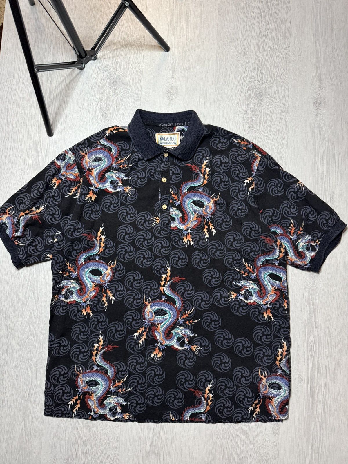 Kalaheo Vintage Kalaheo Dragon Hawaiian Button Shirt L Size Size US L / EU 52-54 / 3 - 2 Thumbnail