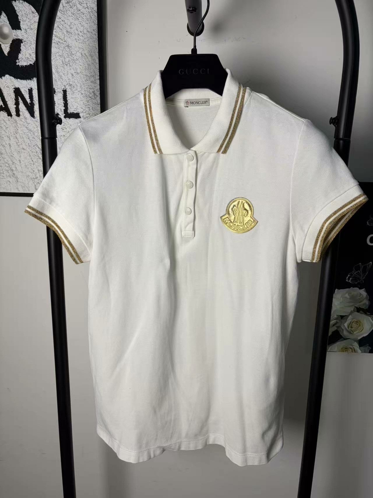 Moncler Moncler Retro White T-Shirt m Men Size US M / EU 48-50 / 2 - 1 Thumbnail