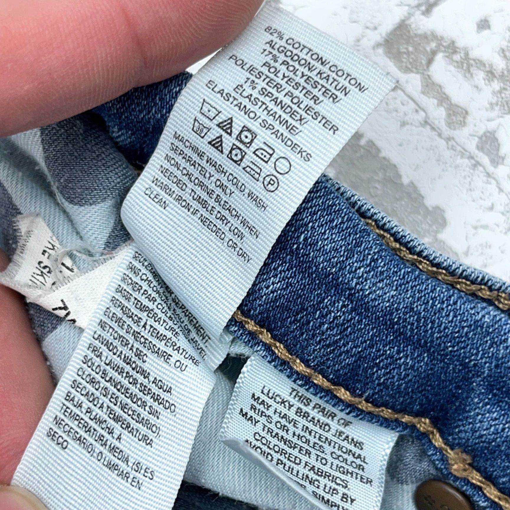 Lucky Brand Lucky Brand Jeans Women 10 30 Skinny Fit Med Wash Faded Stretch Pants Blue Matted? (Note: Original title only) Size 32" / US 10 / IT 46 - 6 Thumbnail
