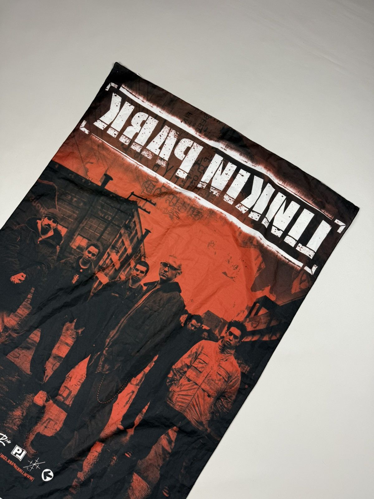 Band Tees × Vintage Linkin Park Vintage 2001 Hybrid Theory Flag Stoffposter VTG Size ONE SIZE - 14 Thumbnail