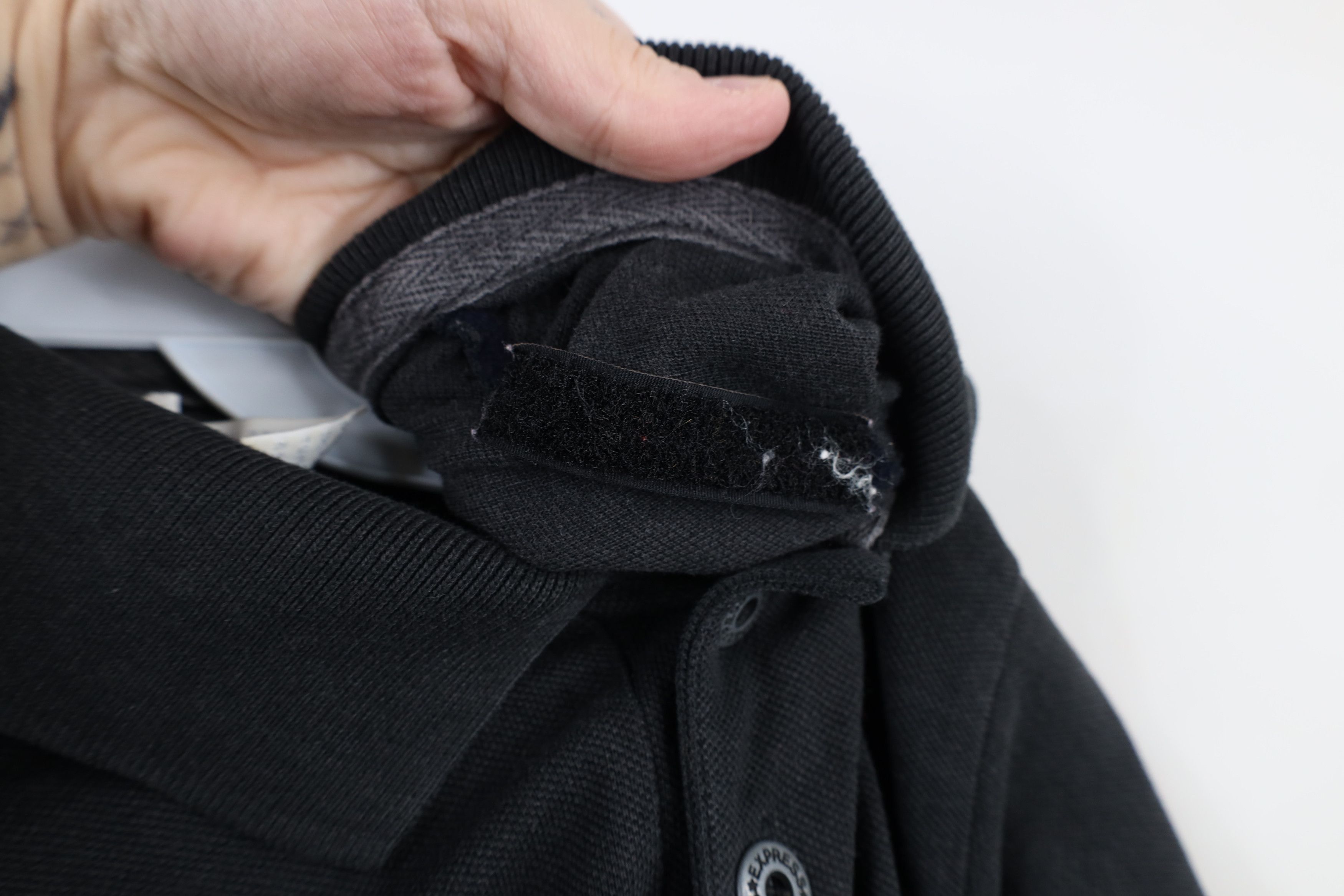 Express × Vintage Vintage 80s Express Faded Collared Golf Polo Shirt Black USA Size US S / EU 44-46 / 1 - 10 Thumbnail