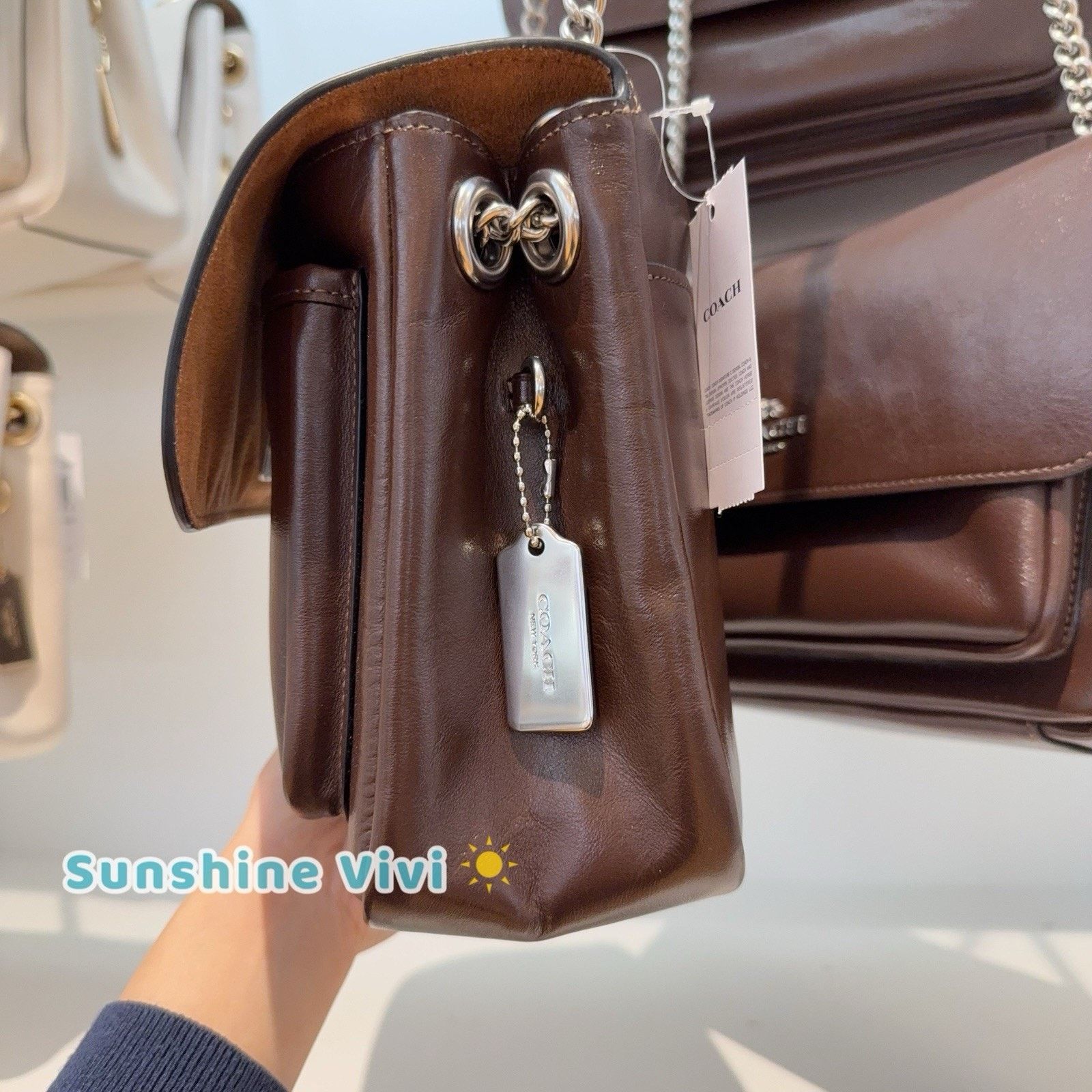 Coach NWT Coach Elodie Crossbody Bag leather CCF09 Maple Silver Size ONE SIZE - 2 Thumbnail