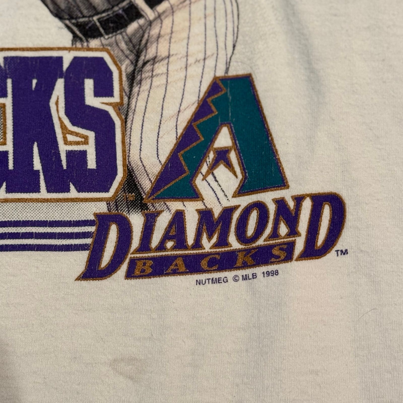 Nutmeg 1998 Nutmeg Arizona Diamondbacks Home Run Graphic Tee Size US L / EU 52-54 / 3 - 3 Thumbnail