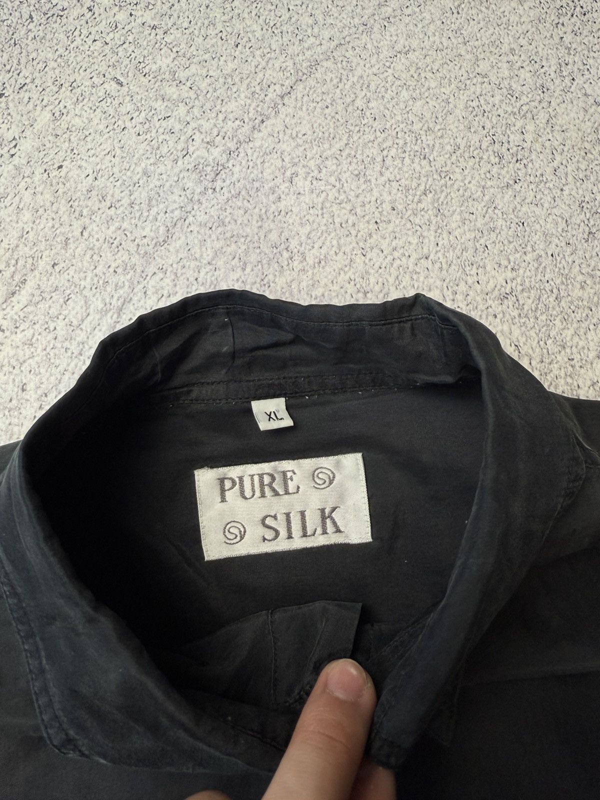 Other Vintage Pure Silk Black Shirt Button Up Y2K Japanese Size XL Size US XL / EU 56 / 4 - 13 Thumbnail