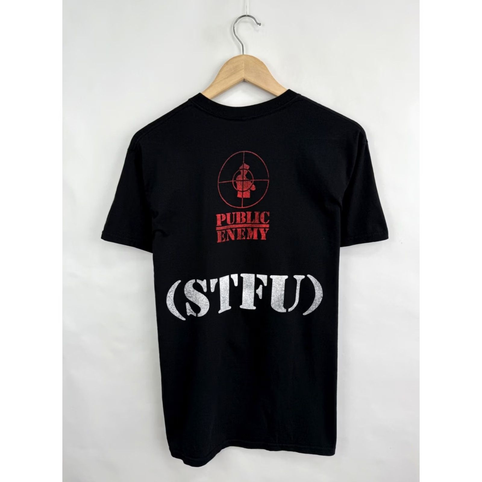 Vintage Public Enemy Y2K State of the Union STFU T-Shirt M Black Mens Shirt Size US M / EU 48-50 / 2 - 7 Thumbnail