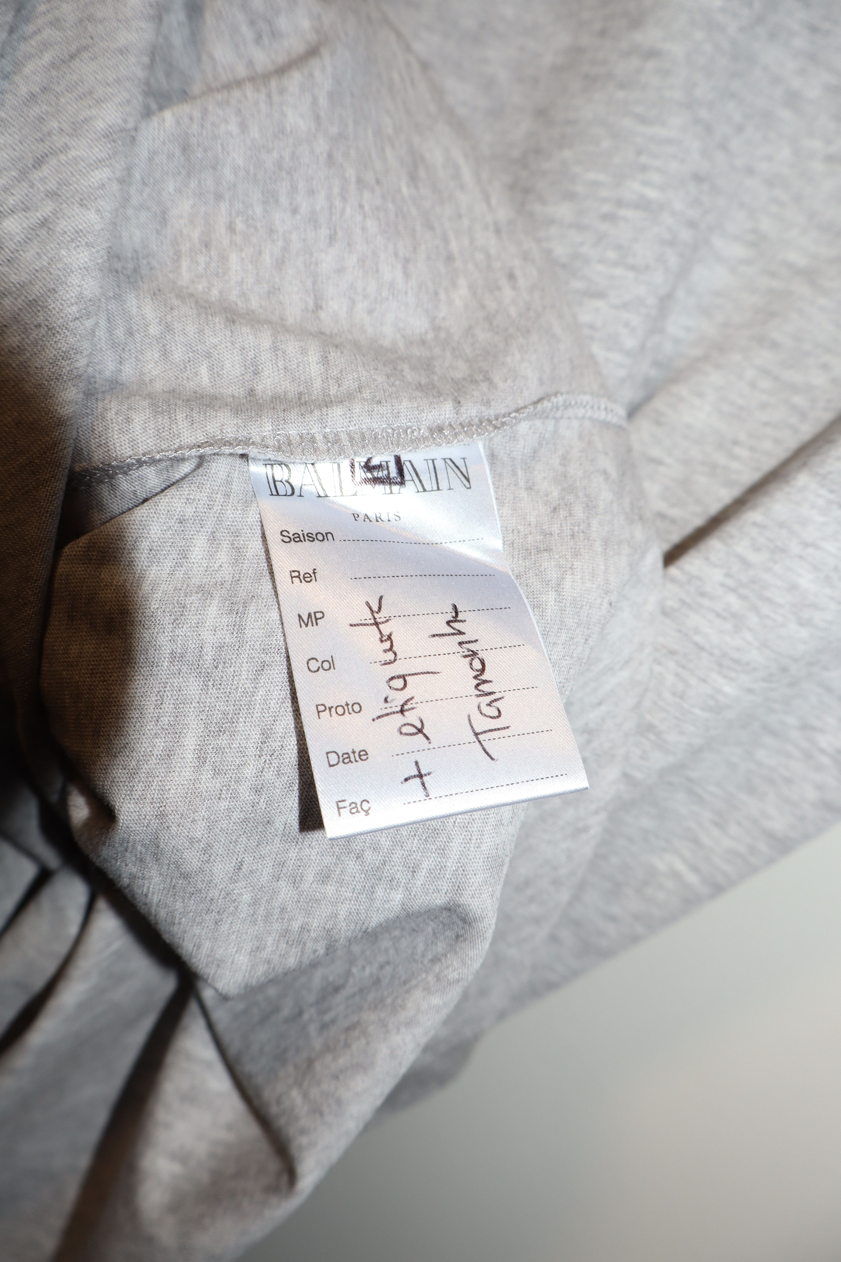Balmain Silver logo print t-shirt Size US M / EU 48-50 / 2 - 4 Thumbnail