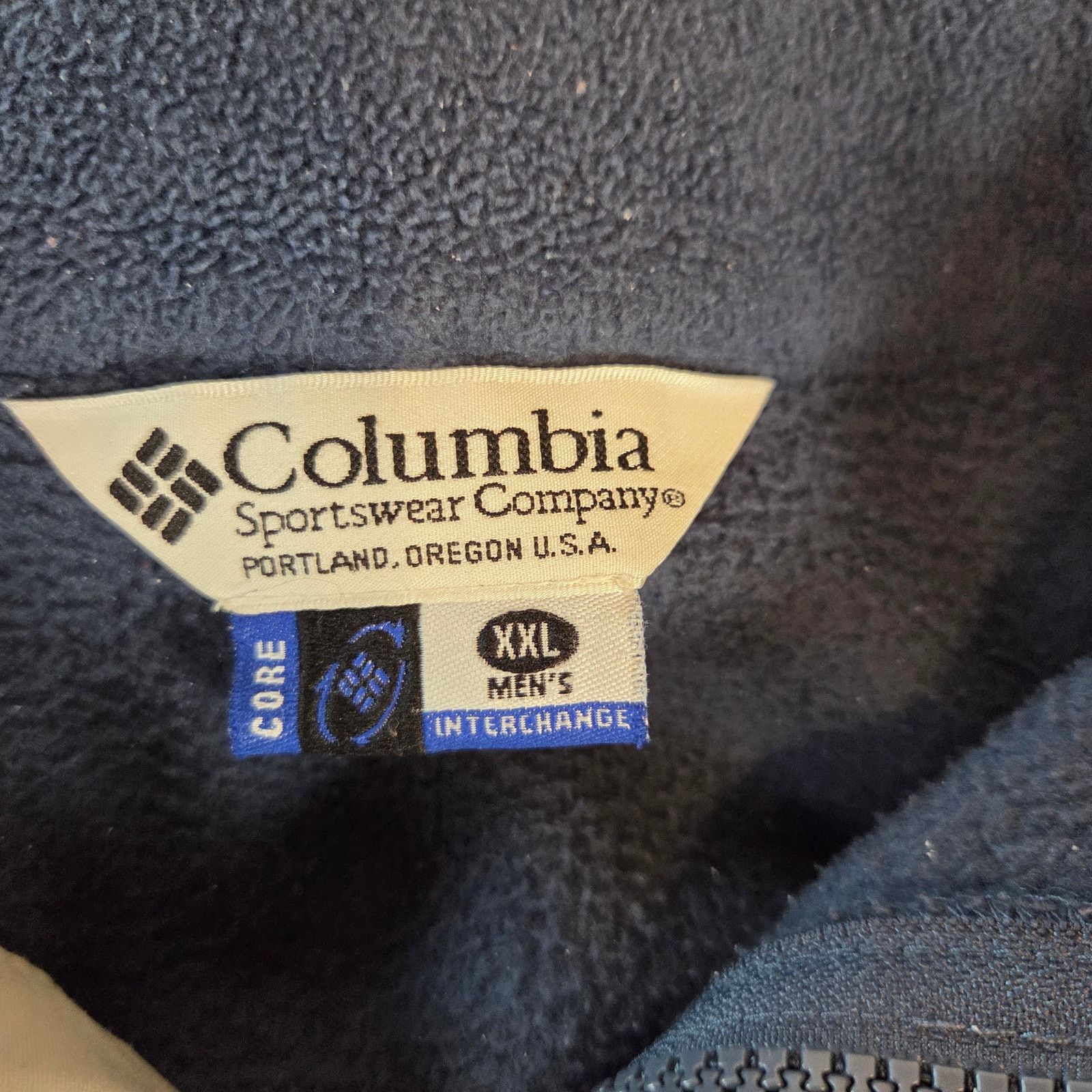 Columbia Columbia Interchange Core Jacket XXL Fleece 2001 Size US XXL / EU 58 / 5 - 2 Thumbnail