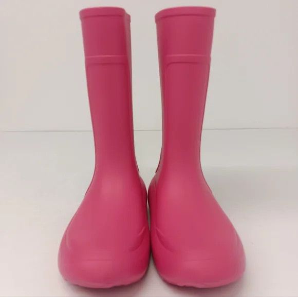 Salvatore Ferragamo Ferragamo Women's Gancini Detail Pink Rain Boots - Size 9 Size US 9 / IT 39 - 4 Thumbnail