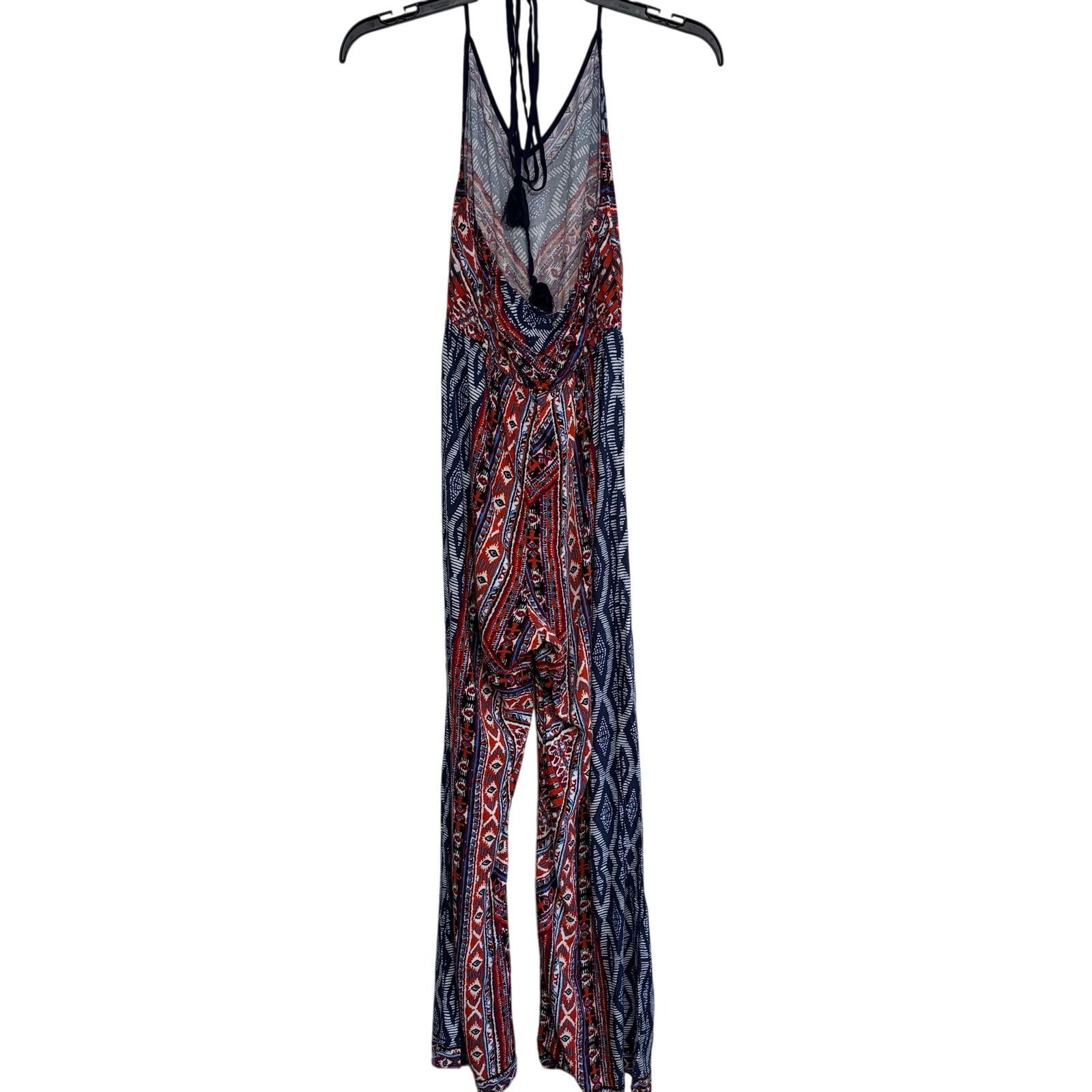 Other Flying Tomato Boho Multi-Colored Halter Top Jumpsuit Size XS Size 27" / US 4 / IT 40 - 2 Thumbnail