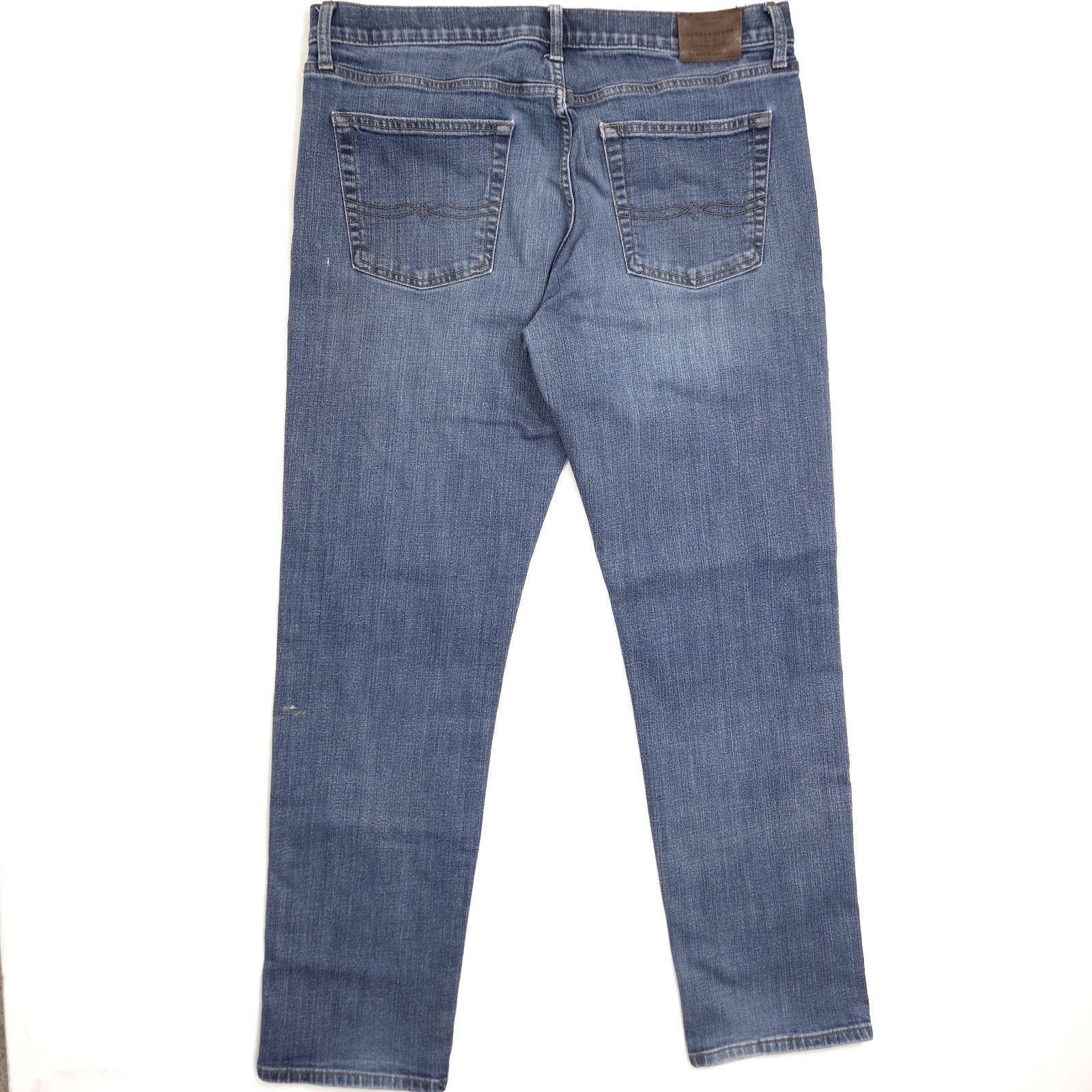 Lucky Brand Lucky Brand 221 Straight Jeans Mens 38x33 Blue Stretch Size US 38 / EU 54 - 8 Thumbnail