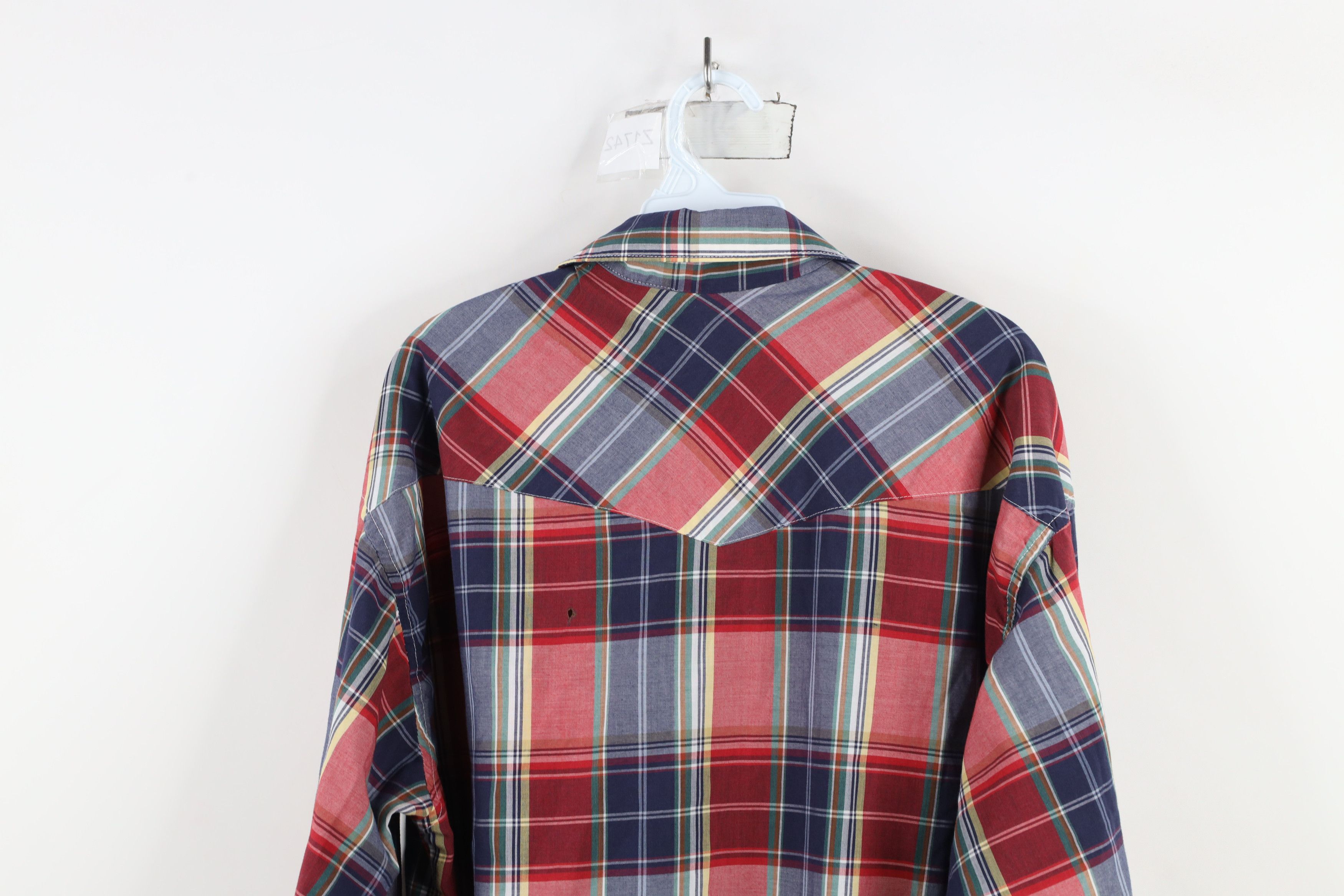 Vintage × Wrangler Vintage 90s Wrangler Needle Western Cowboy Button Shirt Size US XL / EU 56 / 4 - 13 Thumbnail