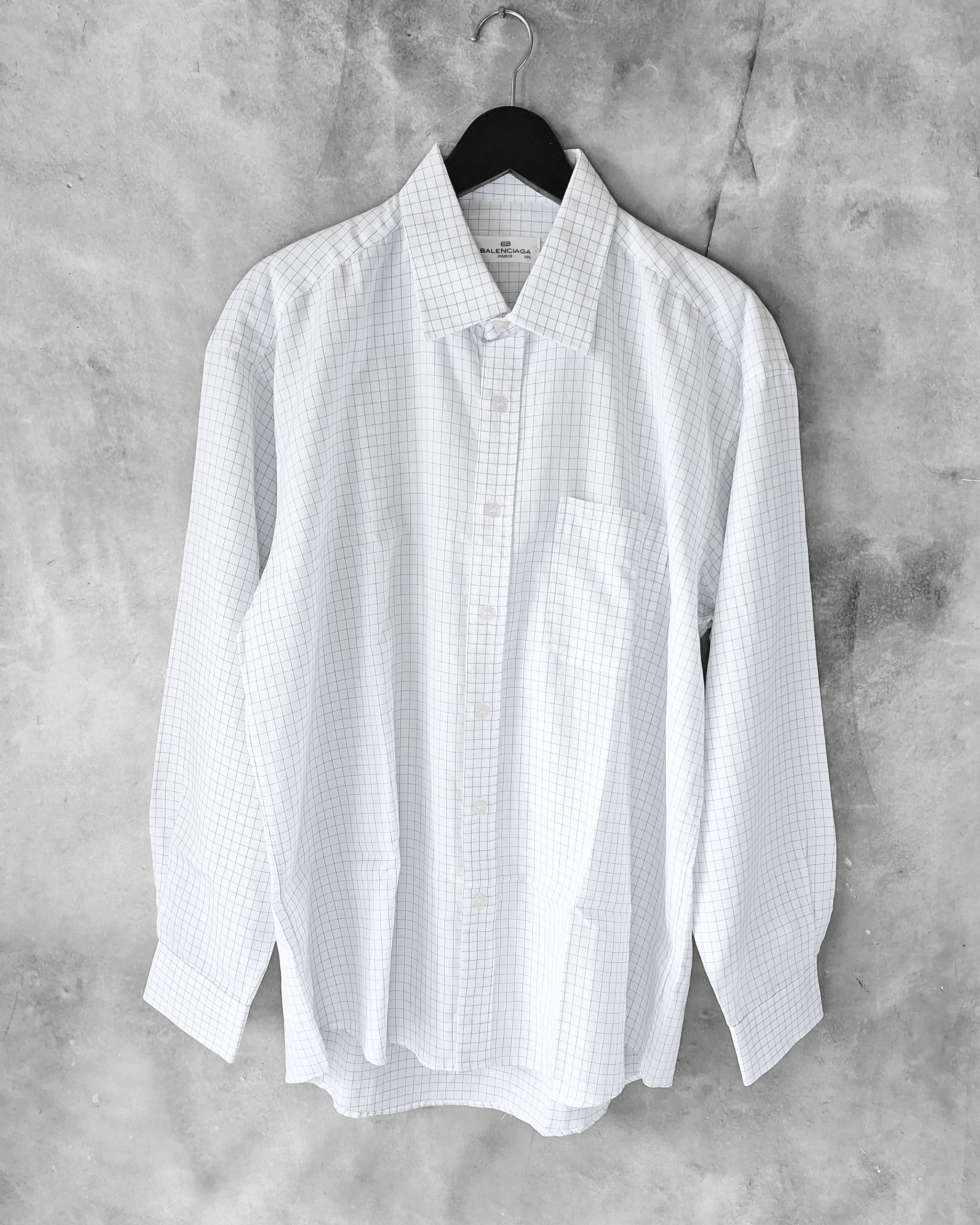Balenciaga Vintage Balenciaga Checked Shirt Size US L / EU 52-54 / 3 - 1 Thumbnail