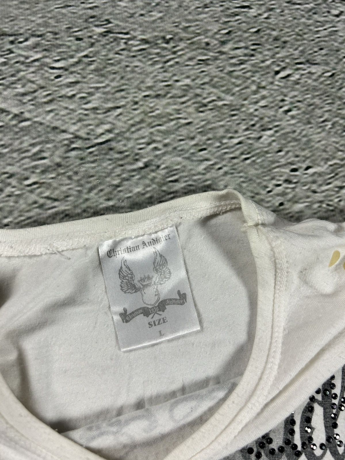 Christian Audigier × Ed Hardy × Vintage Ed Hardy Christian Audigier vintage white T-shirt big logo Size US M / EU 48-50 / 2 - 6 Thumbnail