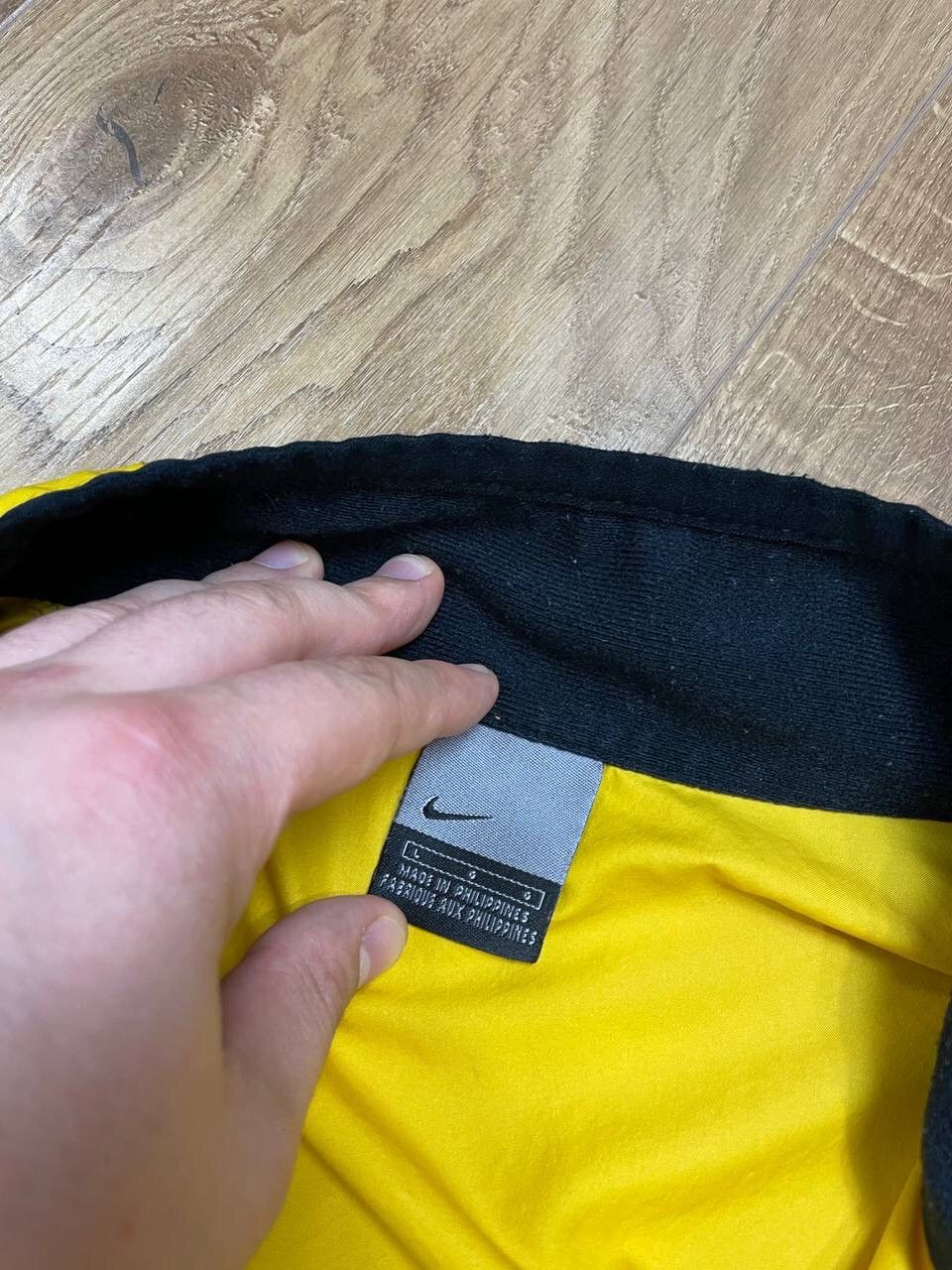 Nike × Vintage Vintage Nike Y2K Style Hot Yellow Logo Anorak Bomber Jacket Size US L / EU 52-54 / 3 - 14 Thumbnail