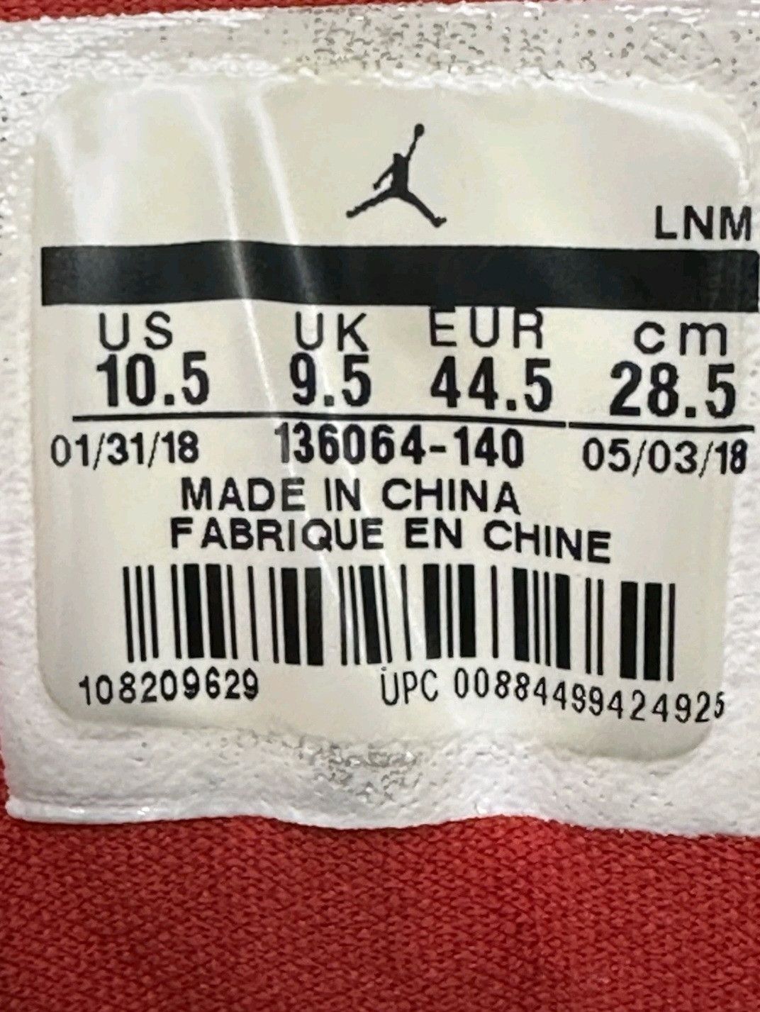 Jordan Brand Nike Air Jordan Retro 3 International Flight Size 10.5 Men Size US 10.5 / EU 43-44 - 7 Thumbnail