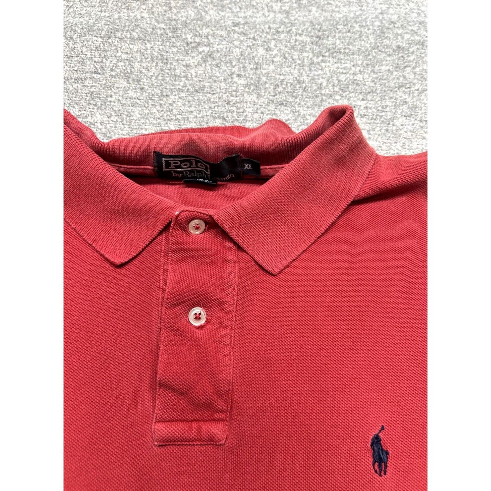 Polo Ralph Lauren Polo Ralph Lauren Polo Shirt Men XL Red Short Sleeve Pony Logo Vintage No Size US XL / EU 56 / 4 - 3 Thumbnail