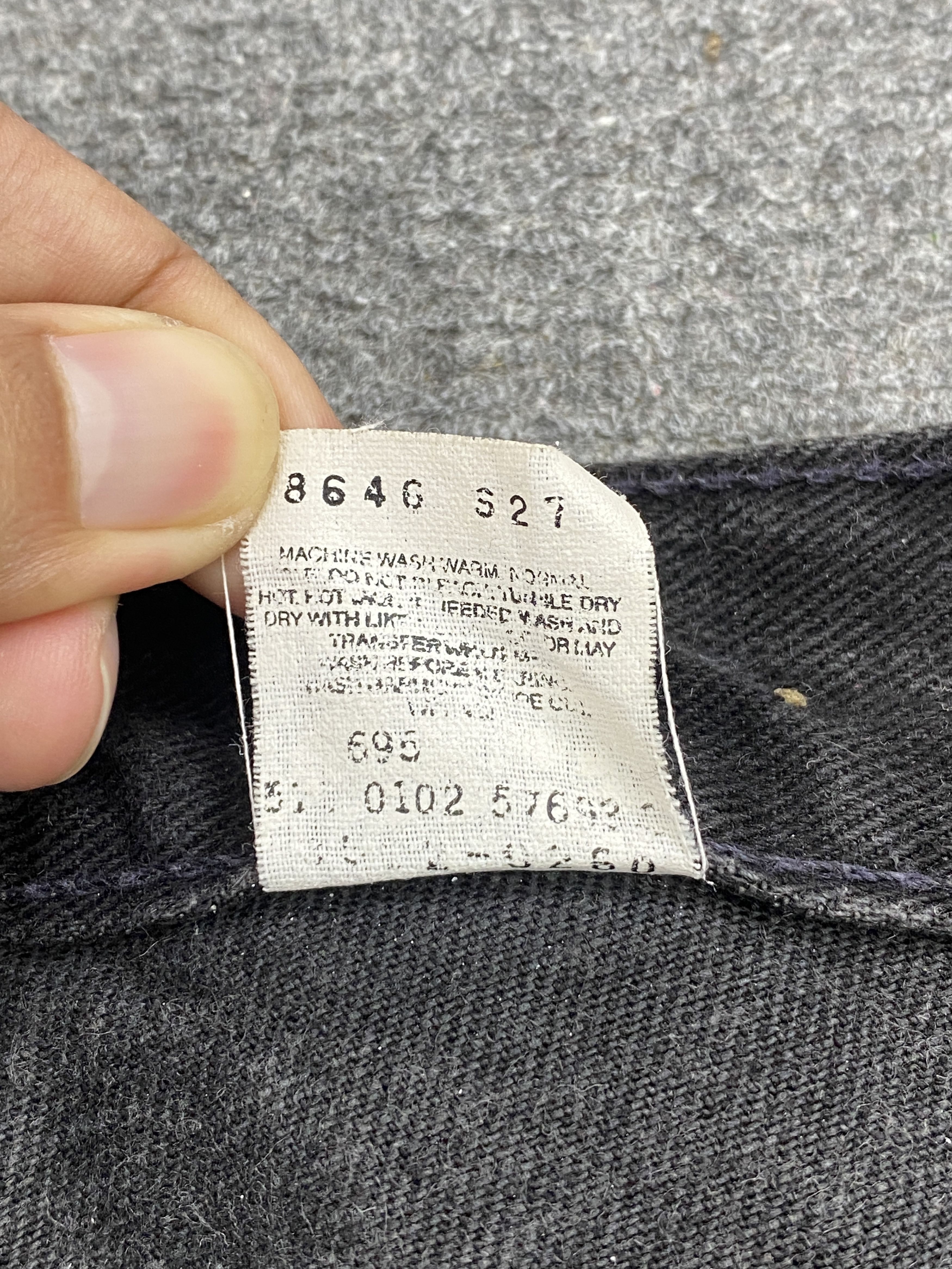 Levi's × Vintage Vintage 90s Levis 559 Super Black Jeans Size US 41 - 8 Thumbnail