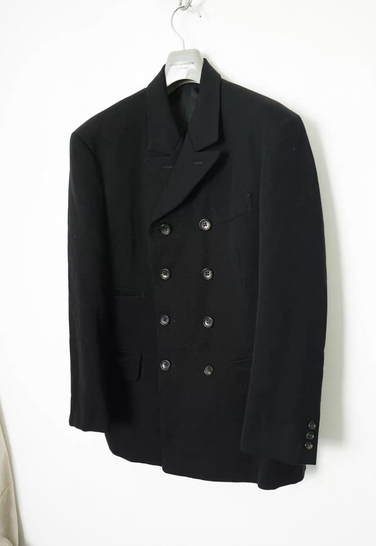 Yohji Yamamoto Yohji Yamamoto Mid-Length Double Breasted Wool Blazer Size US S / EU 44-46 / 1 - 2 Thumbnail