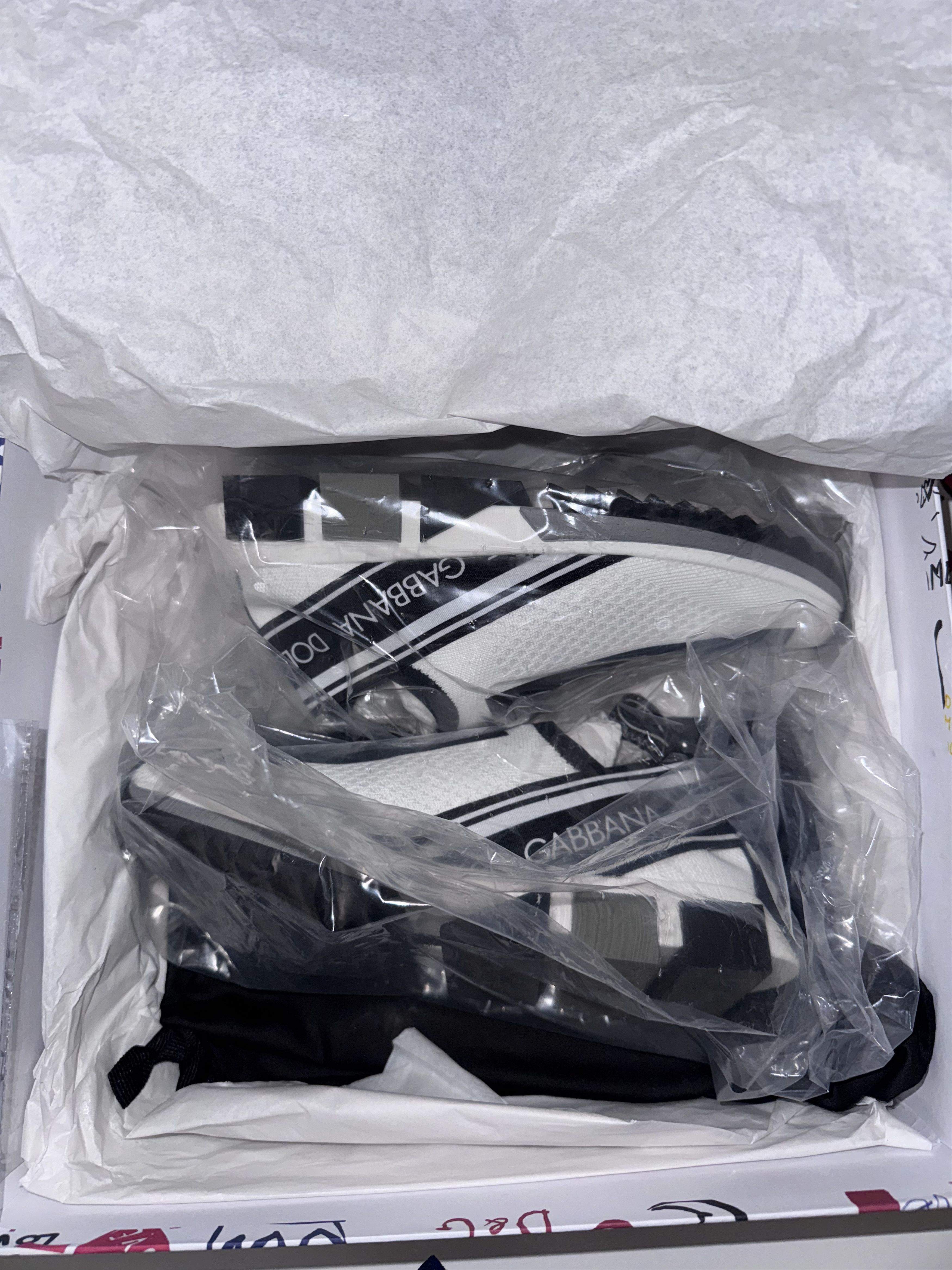 Dolce & Gabbana Dolce & Gabbana Sorrento Slip-On Sneakers White/Black Size US 5.5 / IT 35.5 - 1 Thumbnail