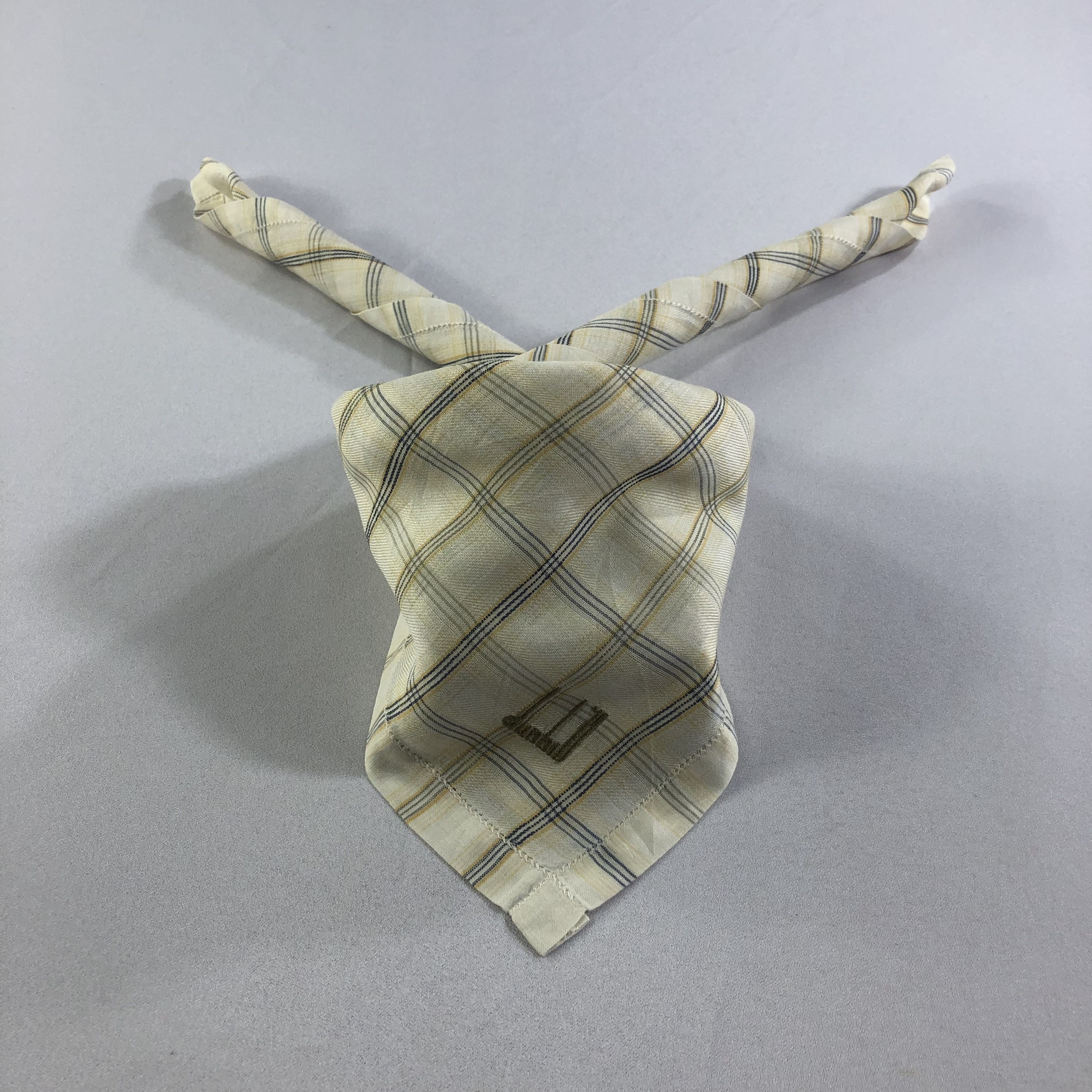 Alfred Dunhill Dunhill Checkered Handkerchief Neckerchief Bandana H2169 Size ONE SIZE - 1 Thumbnail
