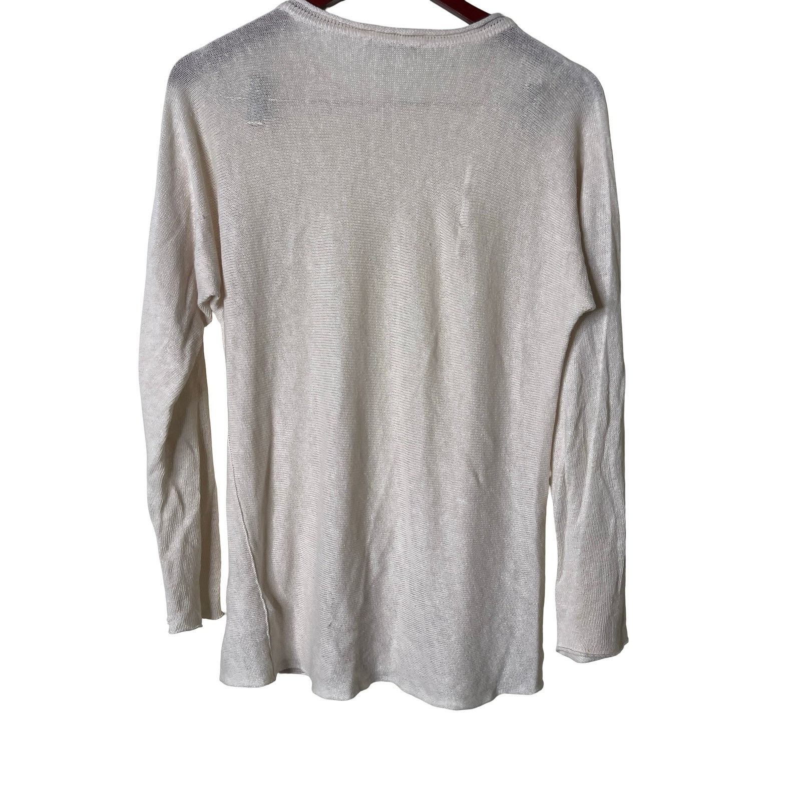 Daniele Alessandrini Daniele Alessandrini cream linen crewneck relax knitted top Size US M / EU 48-50 / 2 - 3 Thumbnail