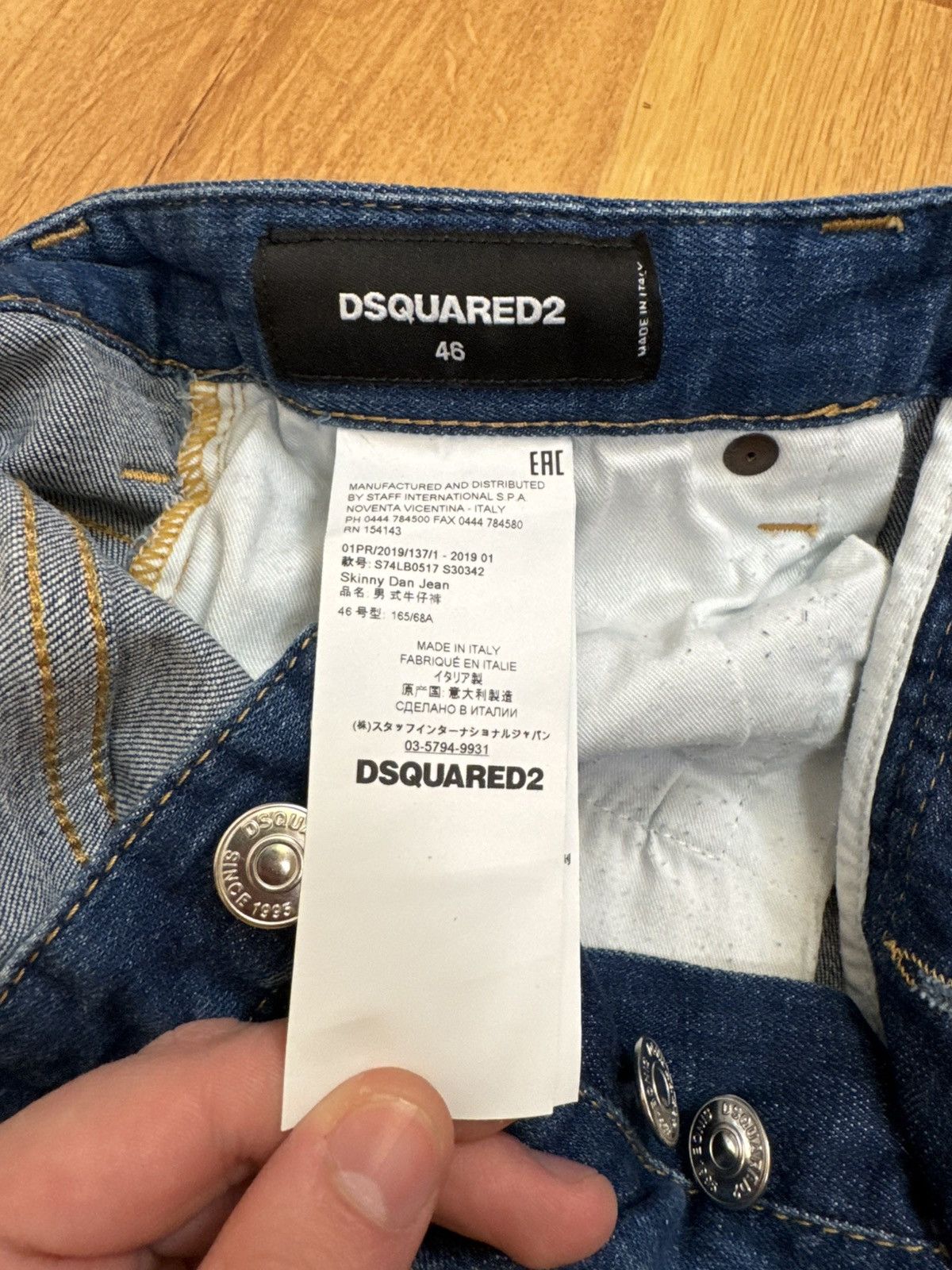 Dsquared2 Dsquared2 Jeans Men Slim Blue 46 Denim Luxury Size US 28 / EU 44 - 16 Thumbnail