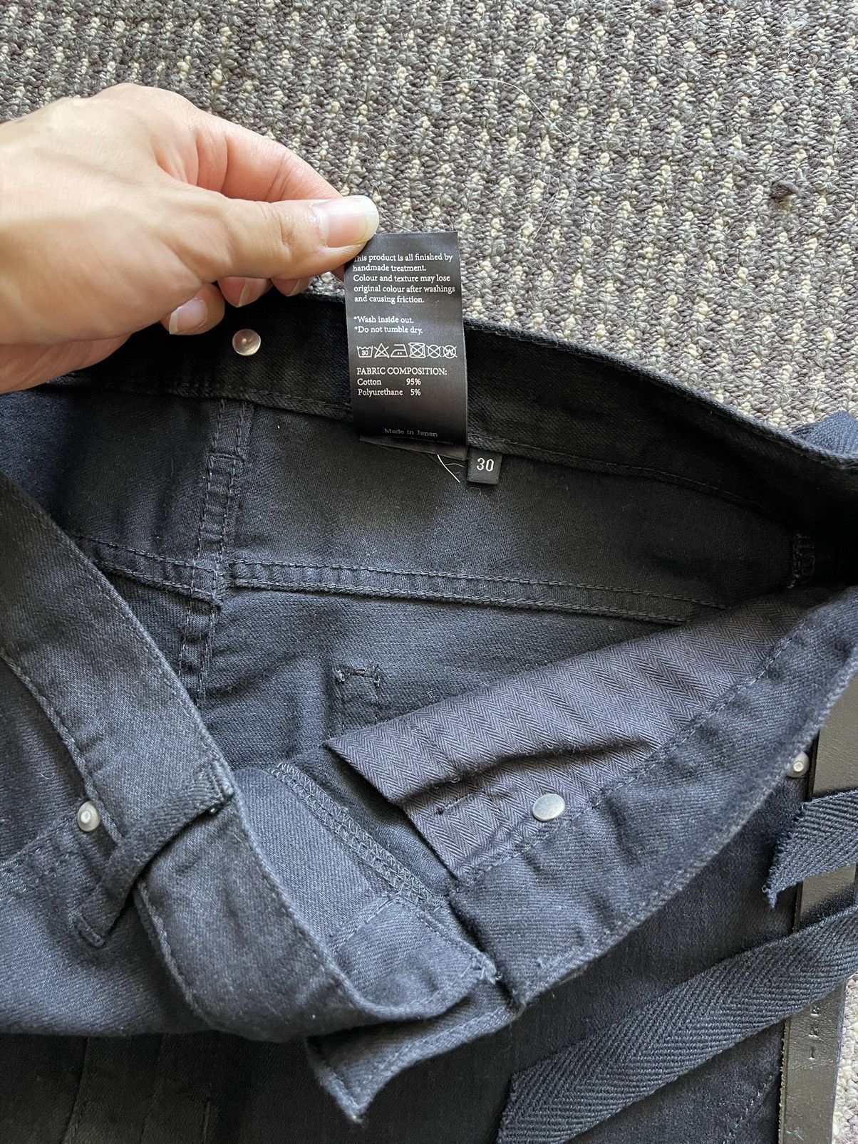 Fagassent Toshiki Aoki Seigeki Black Jeans Size US 30 / EU 46 - 5 Thumbnail
