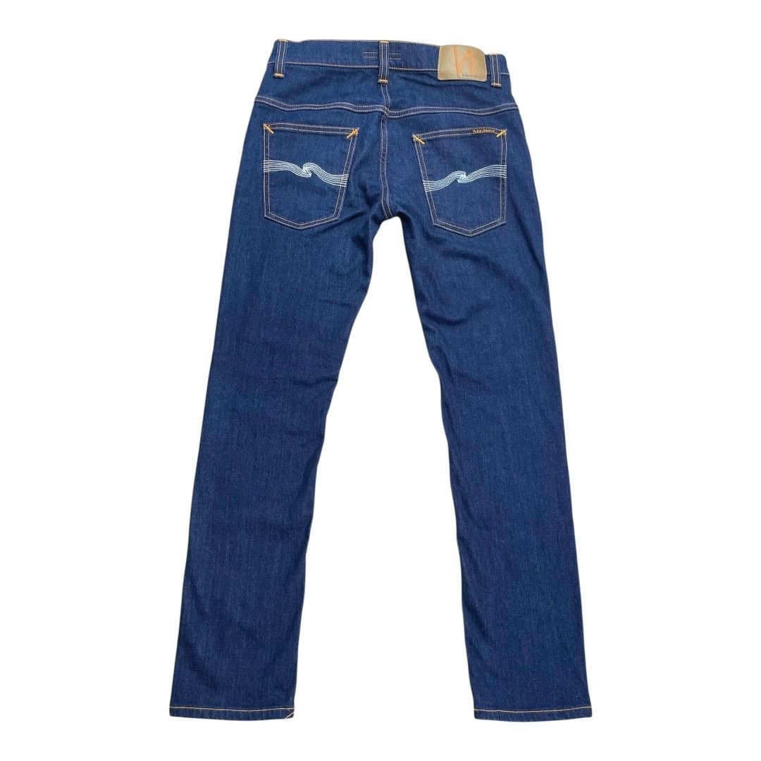 Nudie Jeans Nudie Jeans Thin Finn Dry Ecru Jeans 31 x 30 fits a 28 or 30 Size US 31 - 4 Thumbnail
