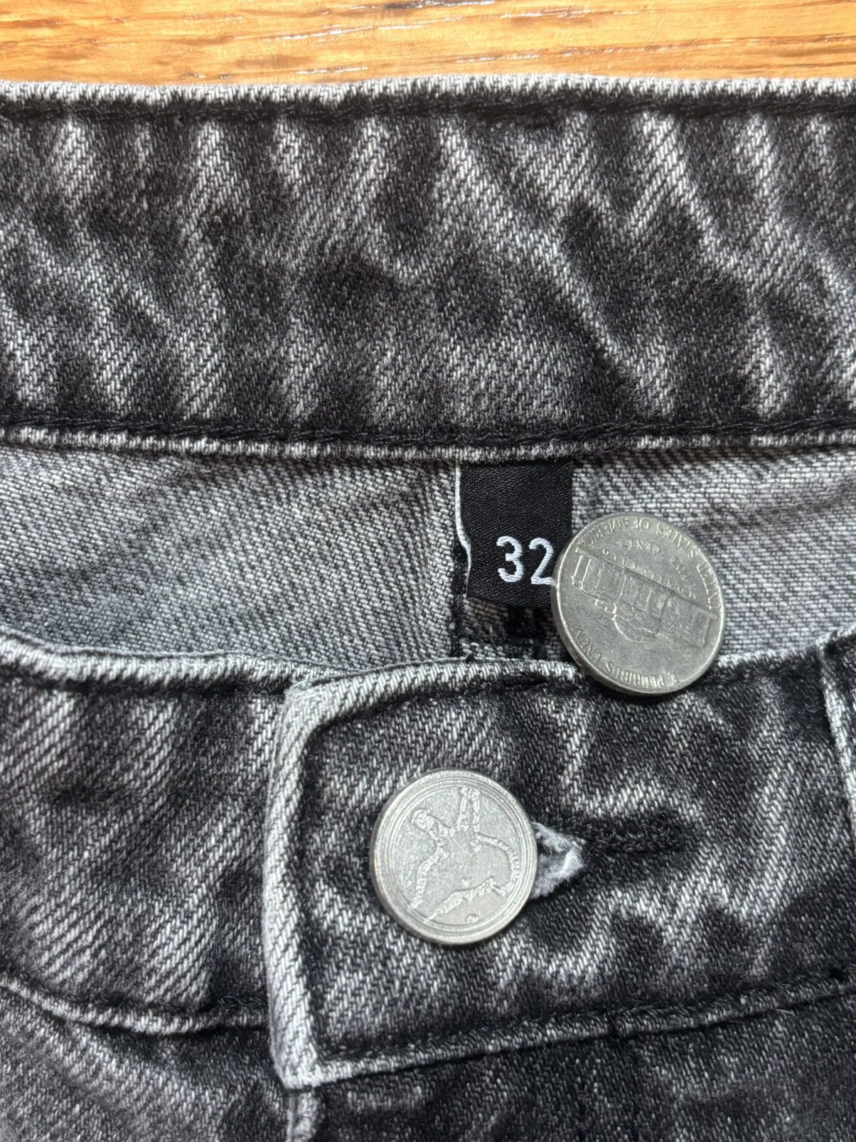 basketcase gallery LAX Flare Denim Grey | Grailed Basketcase 