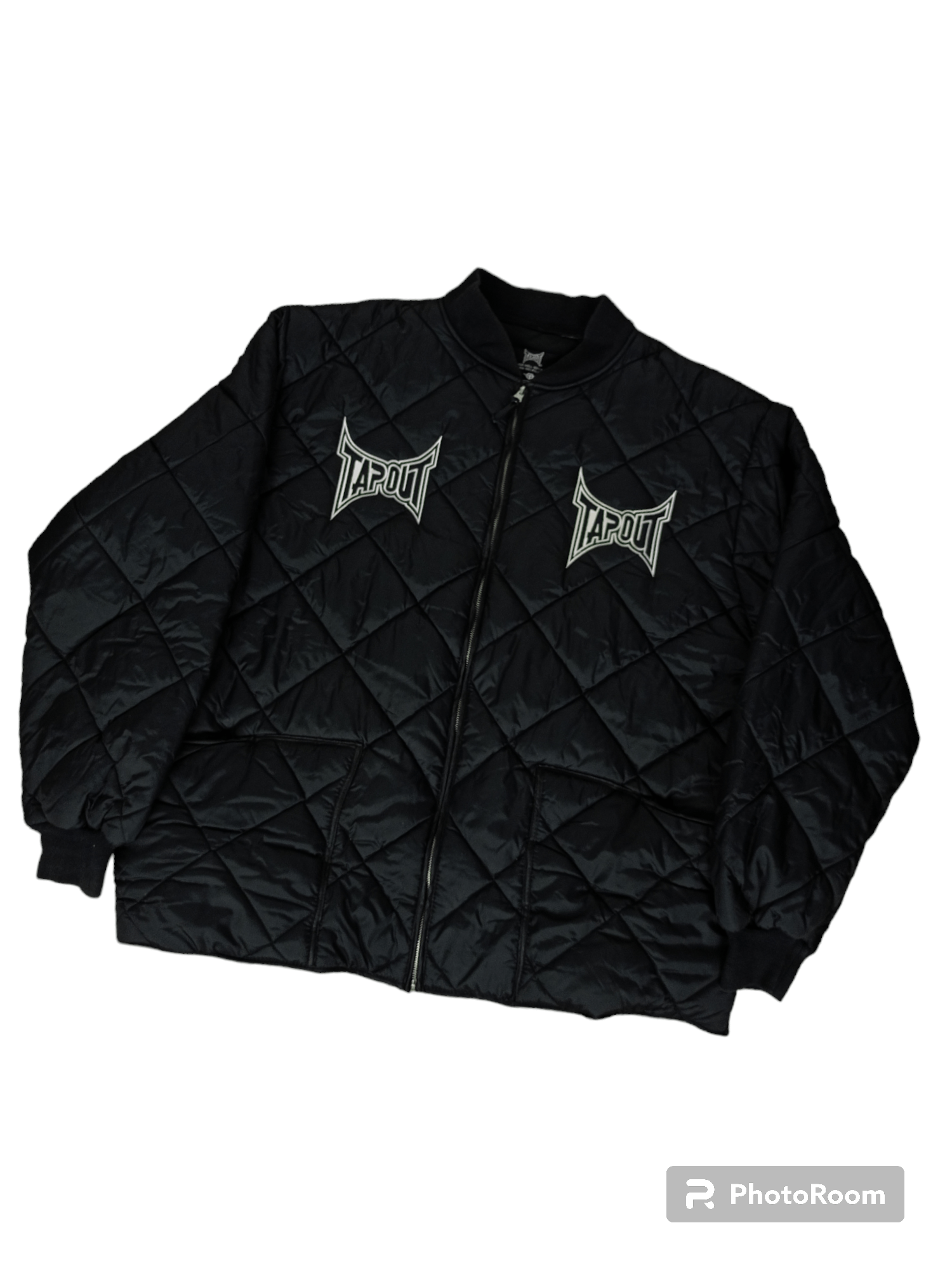 City Streets 🔥 Tapout Black Jacket XXL Quilted Bombers Streetwear 🔥 Size US XXL / EU 58 / 5 - 1 Thumbnail