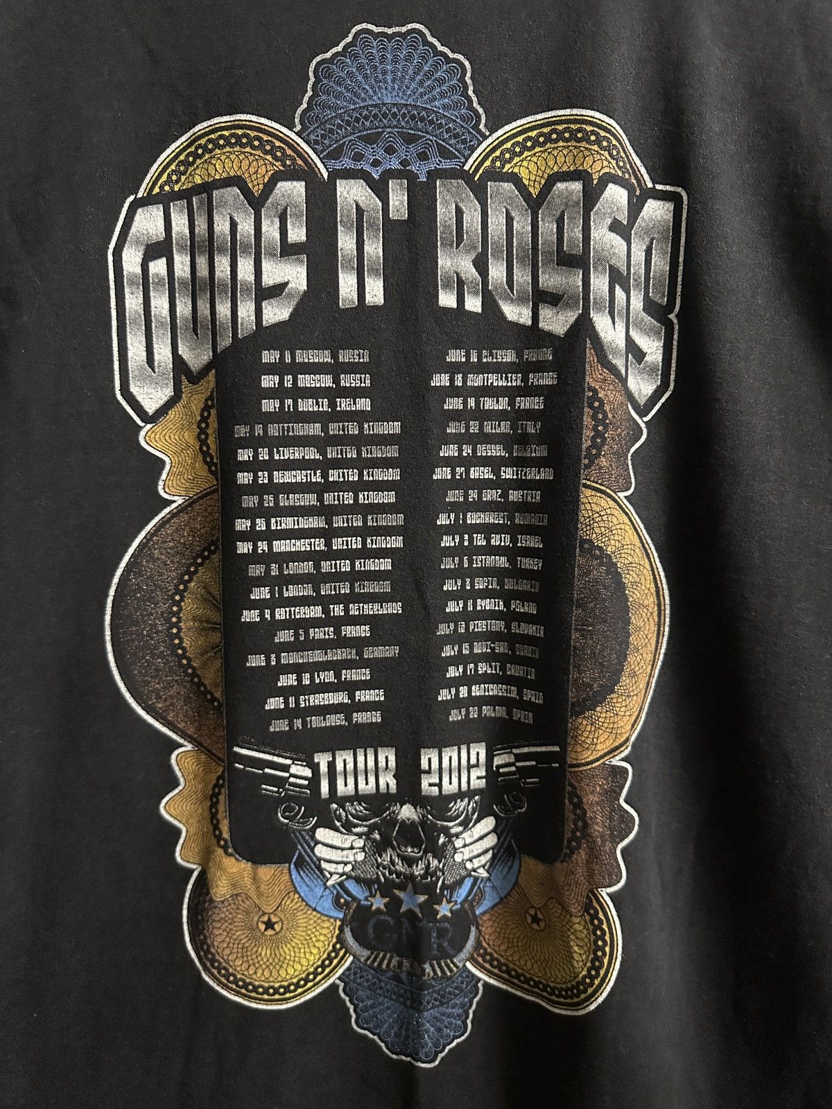 Guns N' Roses Rare Vintage T-Shirt Guns n’ Roses Tour 2012 FOTL Size US XL / EU 56 / 4 - 6 Thumbnail