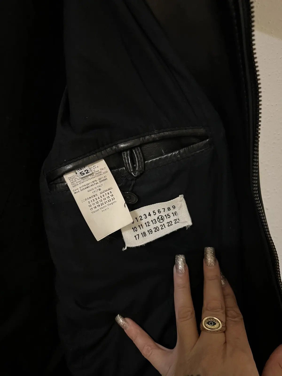 Maison Margiela Margiela 5 Zip Leather Jacket Size US L / EU 52-54 / 3 - 4 Thumbnail