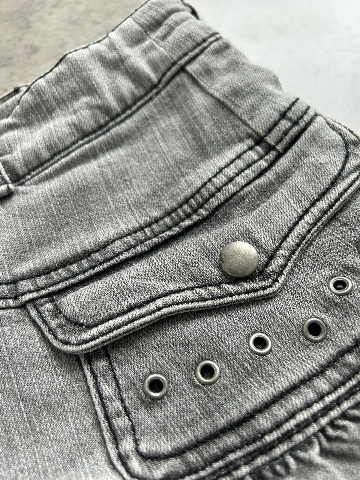 Vintage Y2K Vintage Mini Skirt denim Size 32" / US 10 / IT 46 - 6 Thumbnail