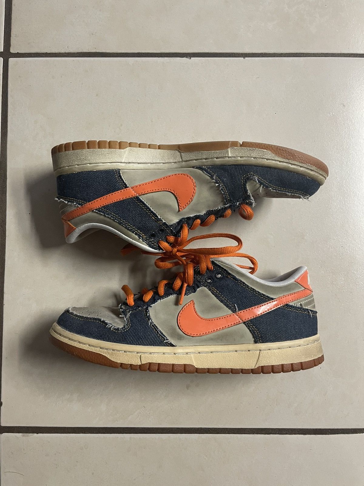 Nike Nike Dunk Birch Tango Denim 2006 Size US 7.5 / IT 37.5 - 1 Thumbnail