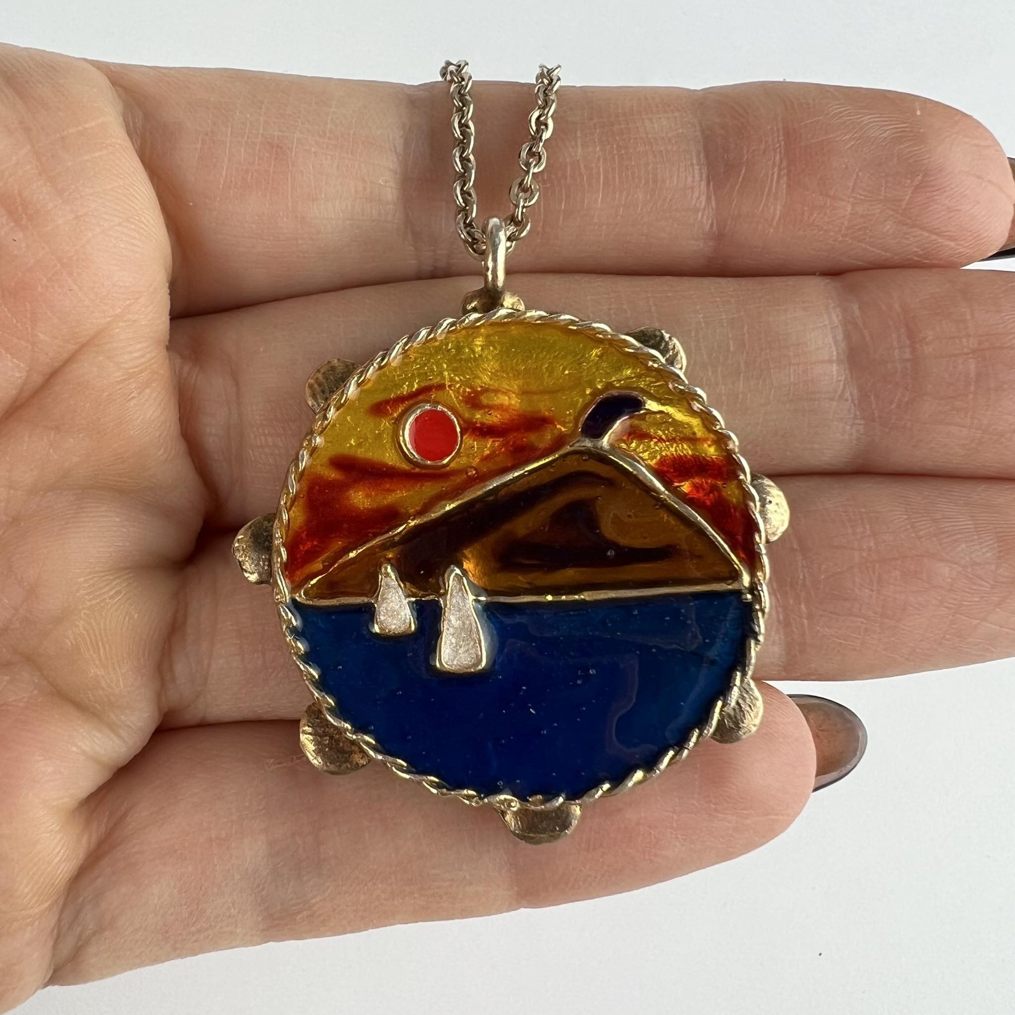 Vintage Vintage Gilt Sterling Silver 925 Women's Jewelry Necklace Size ONE SIZE - 3 Thumbnail