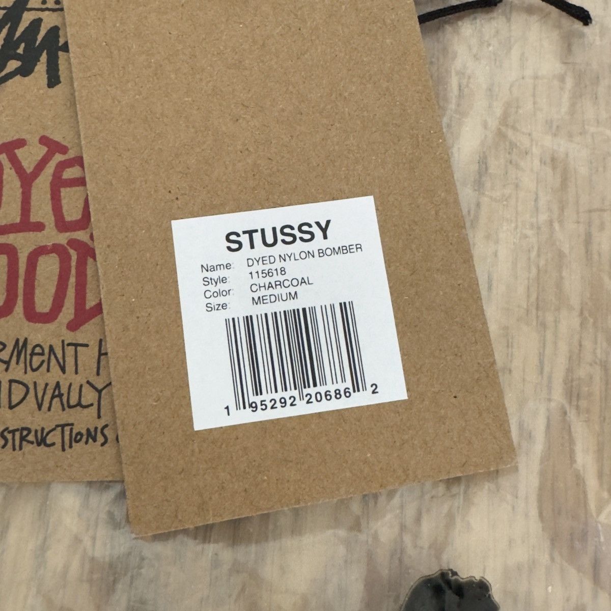 Stussy Stussy Dyed Nylon Bomber Jacket - Charcoal Size US M / EU 48-50 / 2 - 11 Thumbnail