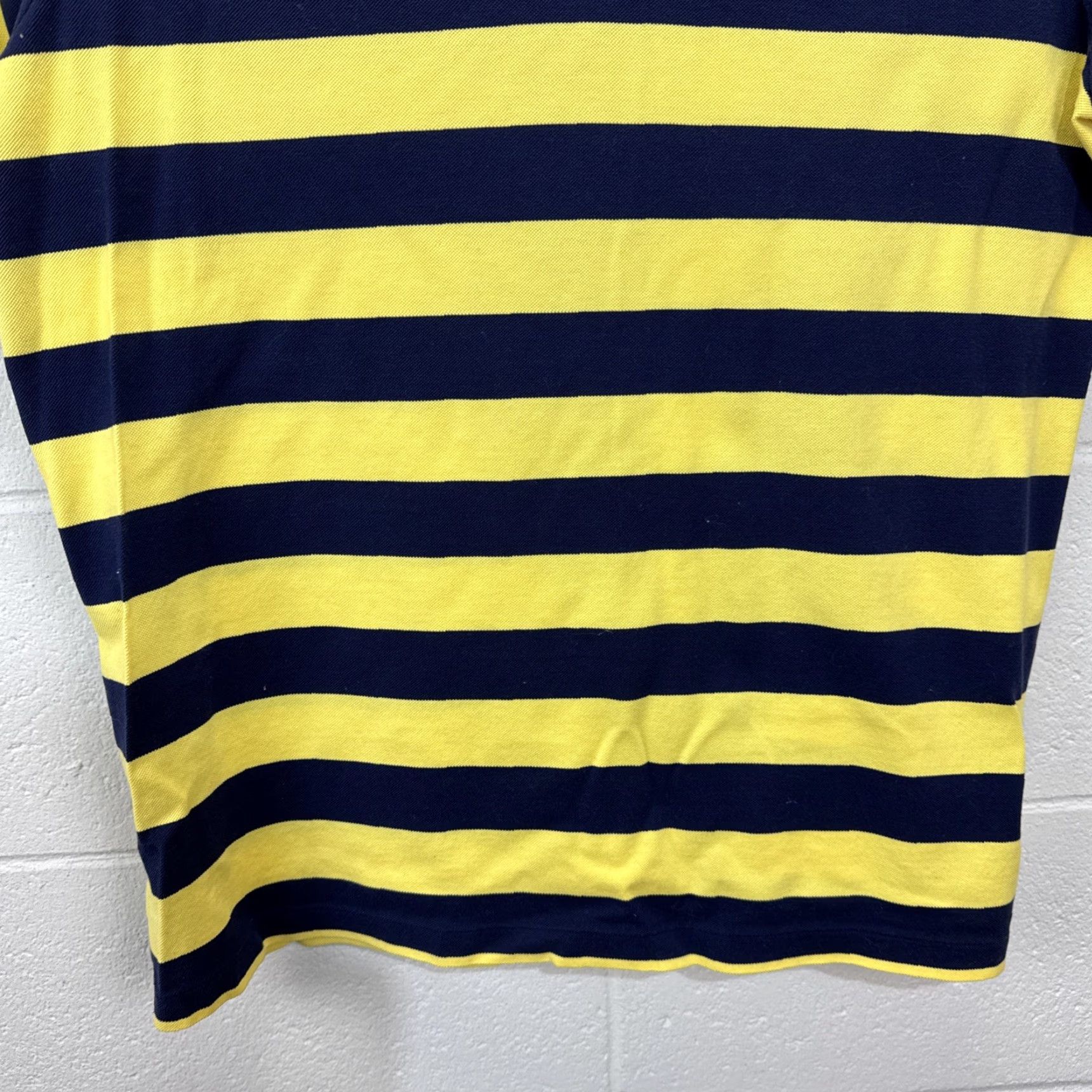 Ralph Lauren Polo Golf Ralph Lauren Polo Shirt Mens Medium Blue Yellow Stripe Big Pony Pima Size US M / EU 48-50 / 2 - 7 Thumbnail