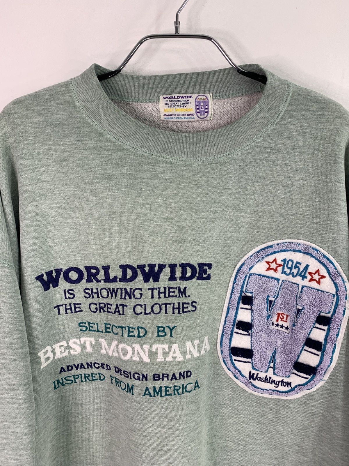 Other × Vintage Vintage Worldwide Best Montana 1954 Sweatshirt XL Size Size US XL / EU 56 / 4 - 4 Thumbnail