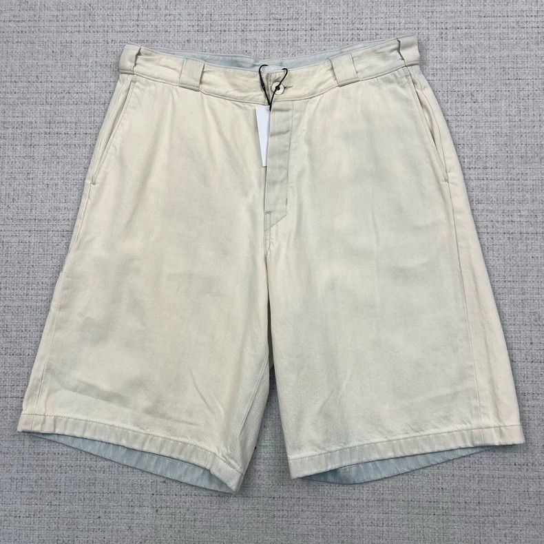 Prada Prada Triangle Logo Washed Denim Shorts Nextarrow-2505 Size US 34 / EU 50 - 1 Thumbnail