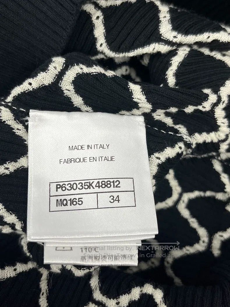 Chanel Chanel Black and white colour matching diamond checkered k Size XXS / US 00 / IT 34 - 5 Thumbnail