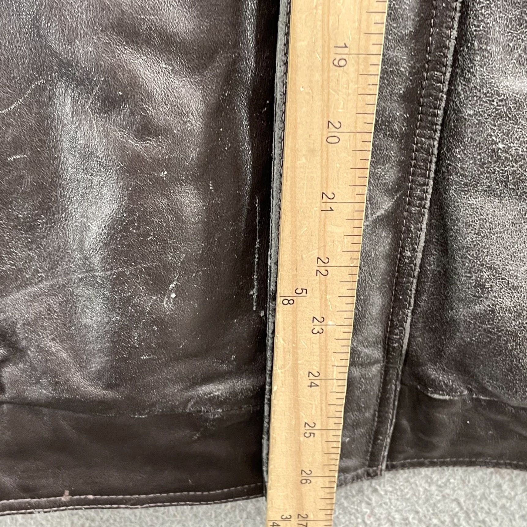 Vintage VINTAGE SAGUARO Western Leather Bomber Jacket Men Large Baggy Biker Aviator Moto Y2K 90s Brown Leather Jacket Men Large Baggy Moto Y2K 90s Size US L / EU 52-54 / 3 - 6 Thumbnail