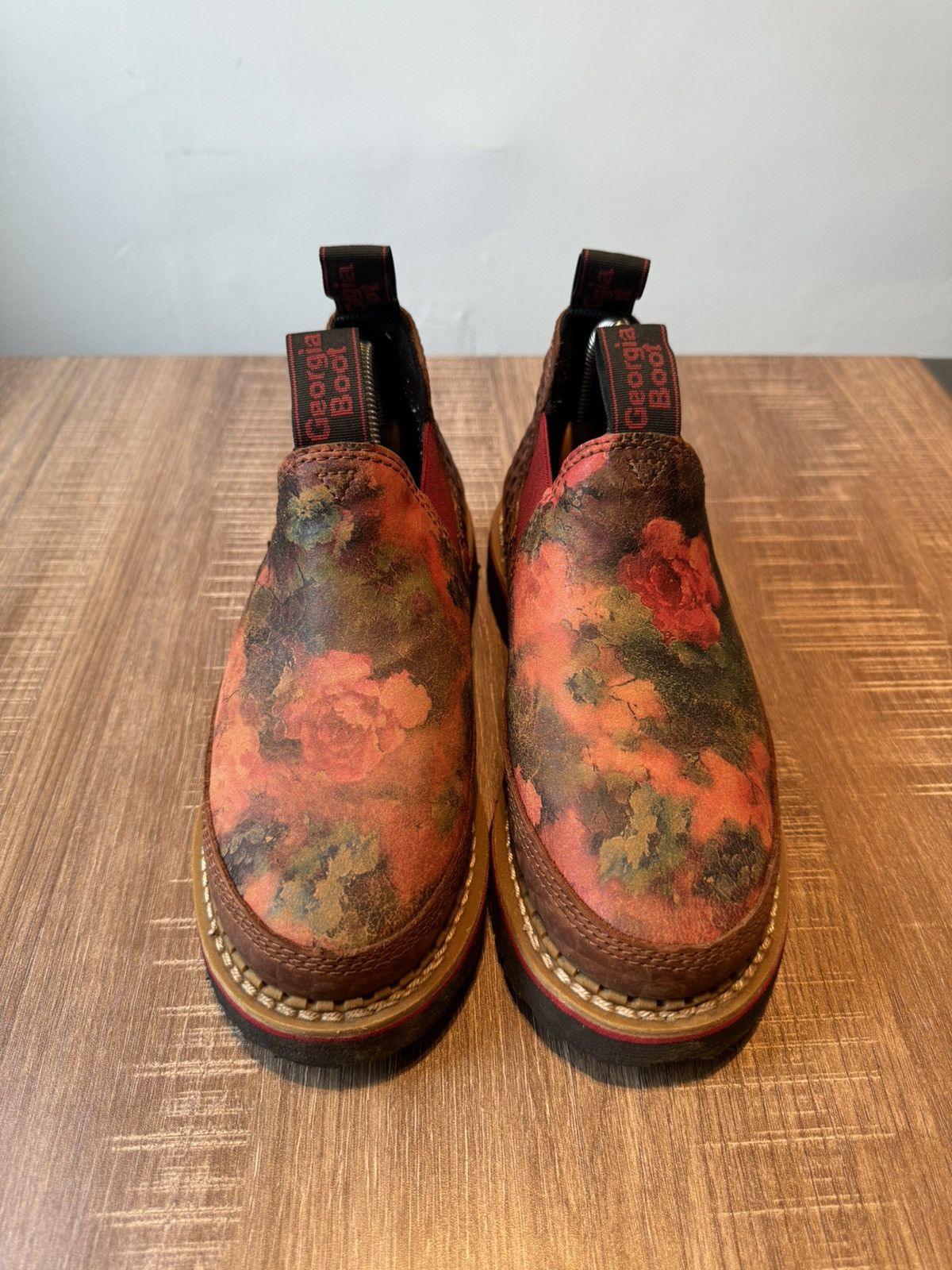 Other Georgia Boots Romeo Casual Low Boot Leather Floral Women 7M Size US 7 / IT 37 - 3 Thumbnail