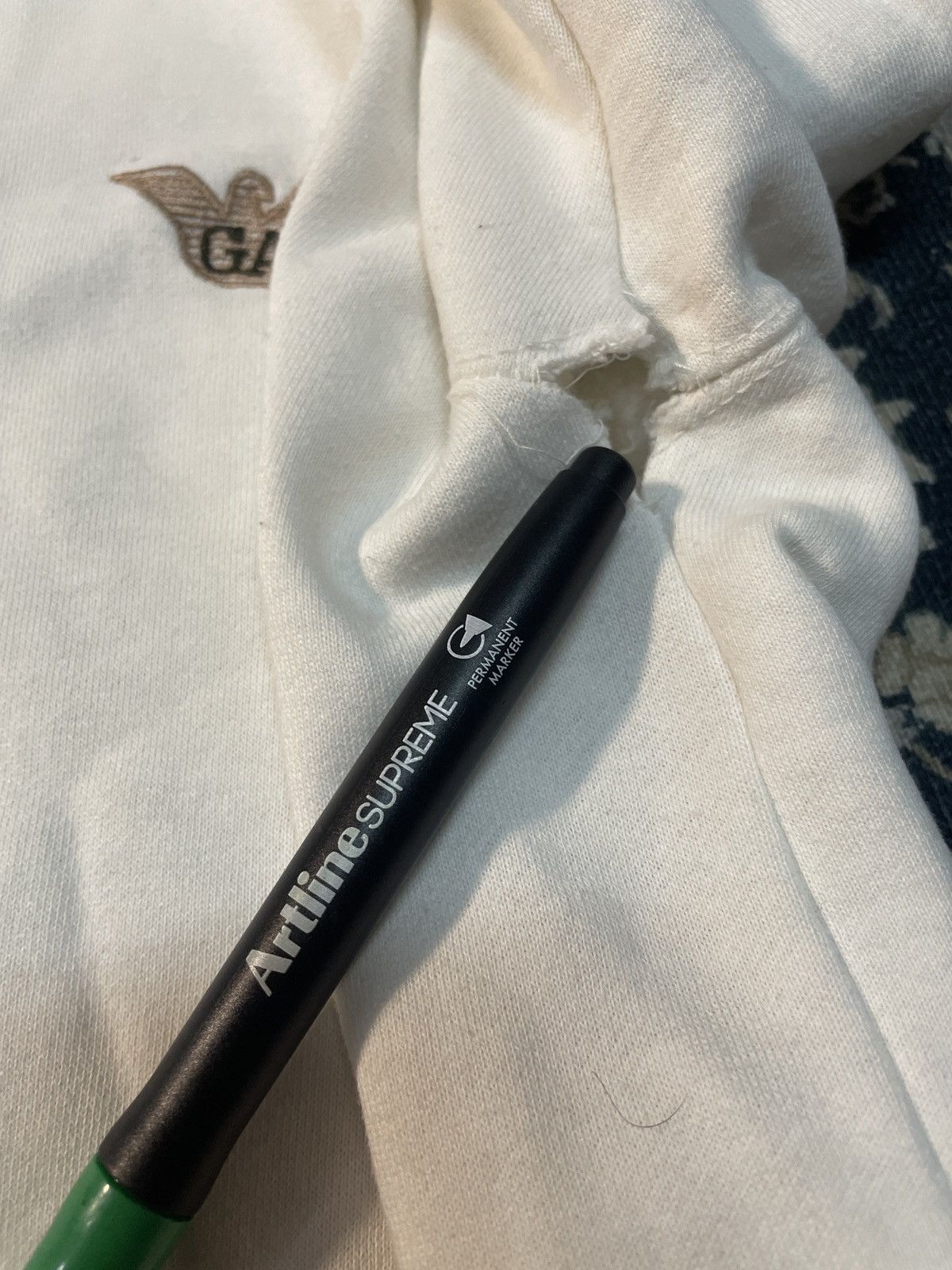 Armani × Giorgio Armani × Vintage Vintage Giorgio Armani Big Logo Spellout Sweatshirt Crewneck Size US M / EU 48-50 / 2 - 6 Thumbnail
