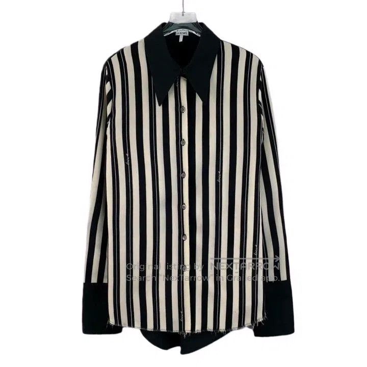 Loewe Loewe Color Block Vertical Striped Wool Lapel Single Breas Size S / US 4 / IT 40 - 1 Thumbnail