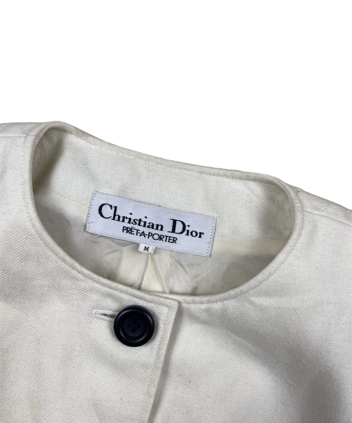 Christian Dior Monsieur × Vintage Vintage 80’s Christian Dior Cotton Blazer Jacket Size M / US 6-8 / IT 42-44 - 4 Thumbnail
