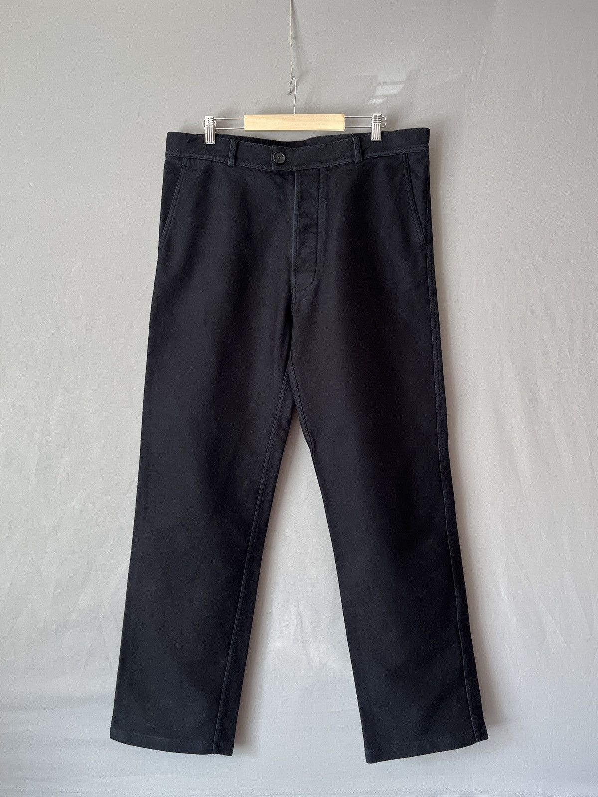 Jil Sander Jil Sander Moleskin Heavy Cotton Wide Legs Pants Size US 34 / EU 50 - 1 Thumbnail